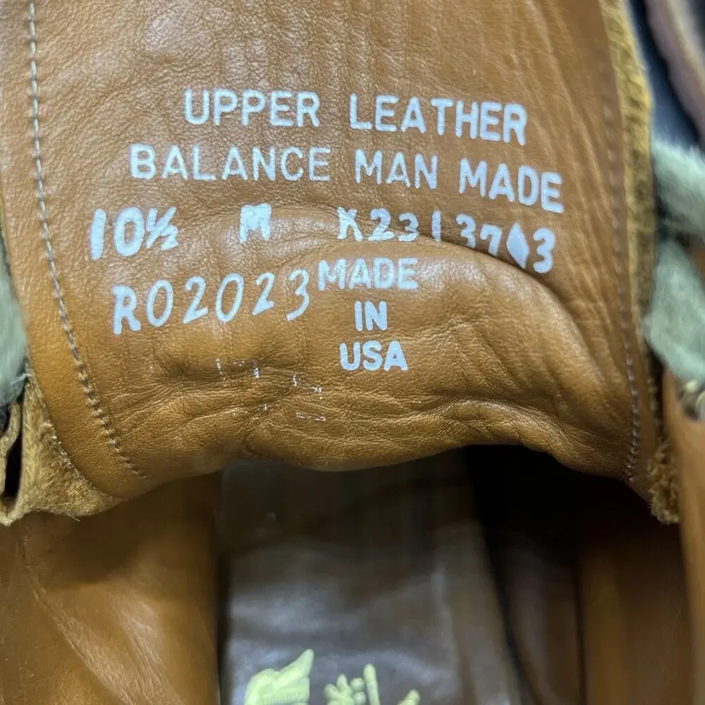Walk-Over Brown Leather Wingtip Boots USA Vibram Sole Lace Up Heritage Mens 10.5